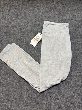 GAIAM Gray Heather Leggings Medium NWT OM-Dri Moisture Wicking Yoga Pants